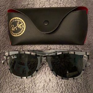 Wayfarer Raybans multicolored with case